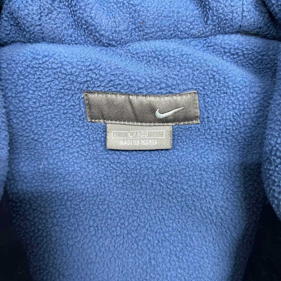나이키 00s 핀터깔 솔로 스우시 네이비&스카이블루 올드스쿨 경량패딩 후 상품이미지4
