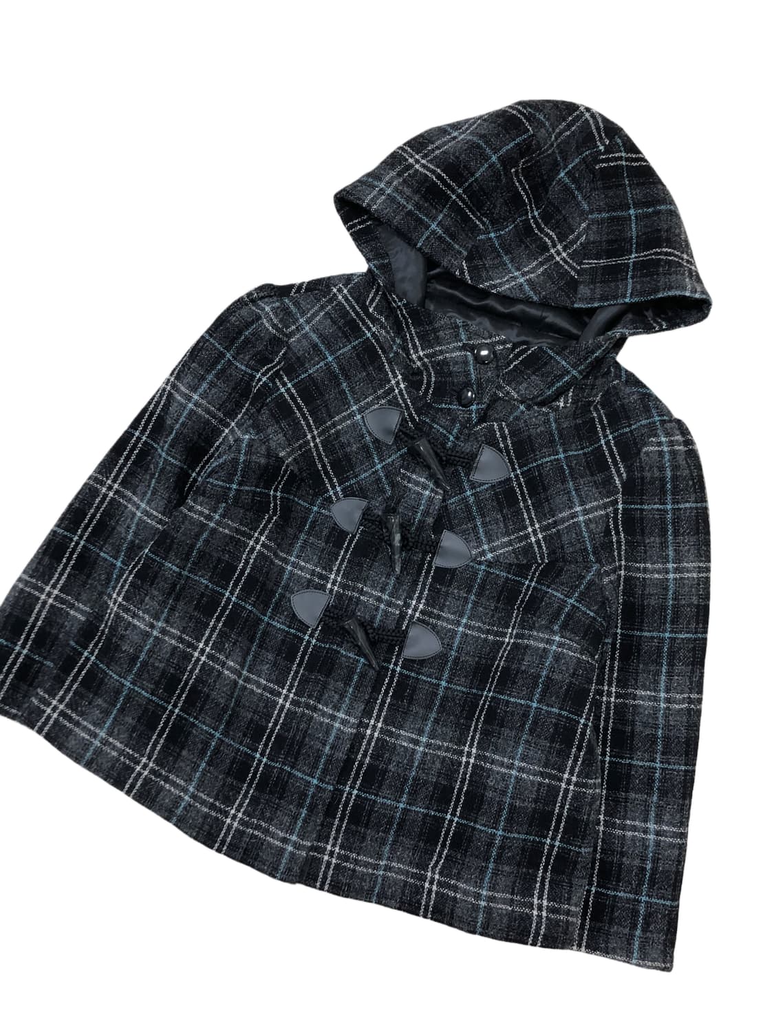 체크 떡볶이 더플 숏 코트 상품이미지9