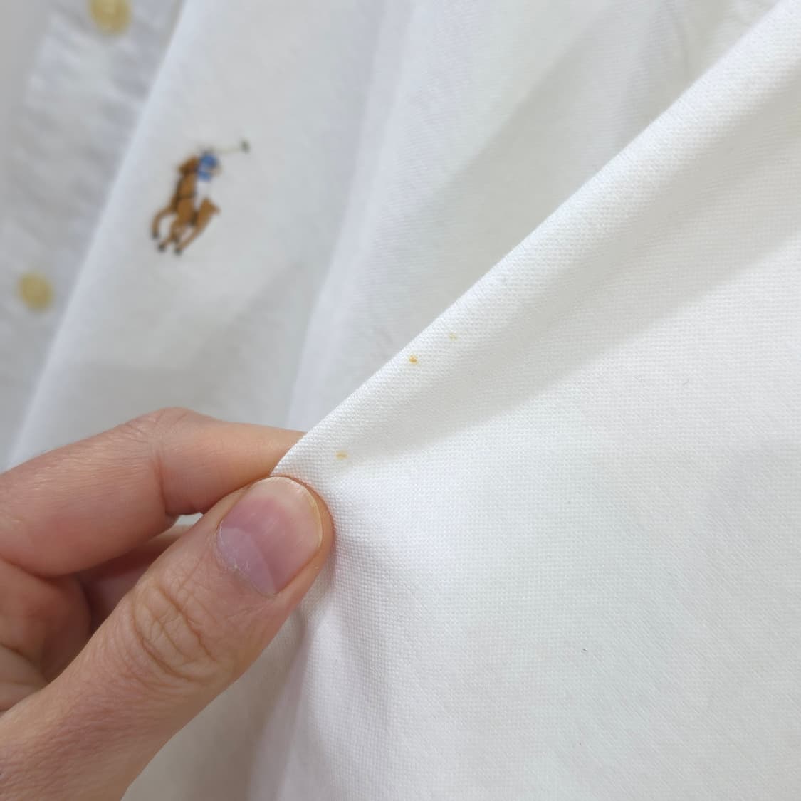 폴로 랄프로렌 화이트 옥스포드 셔츠- S 상품이미지5