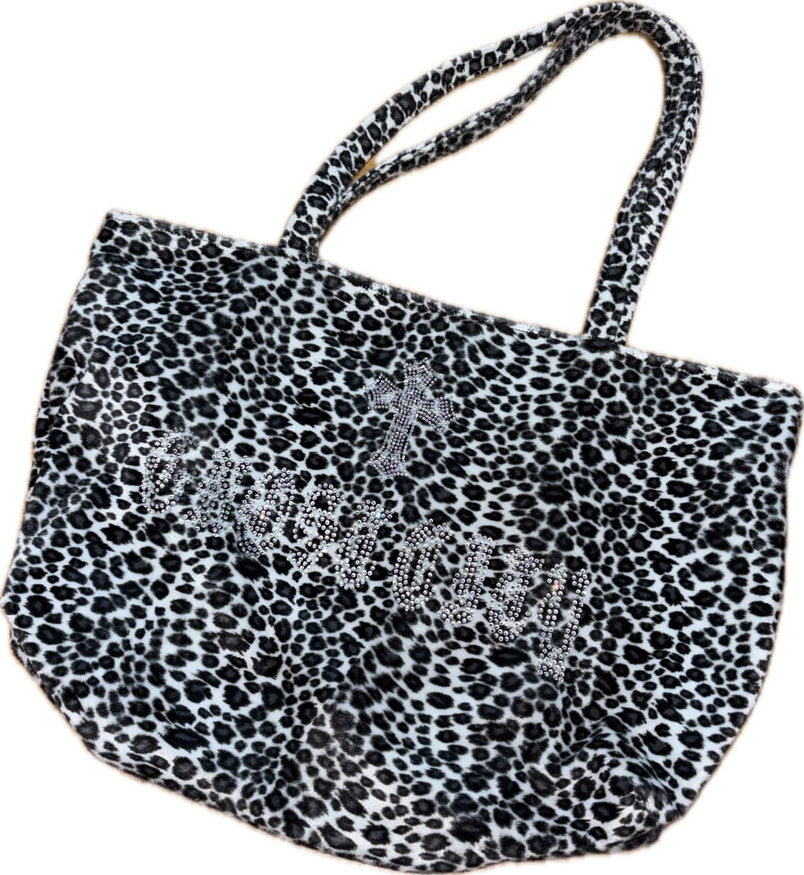 유령도시 블랙 레오파드 숄더백 상품이미지1