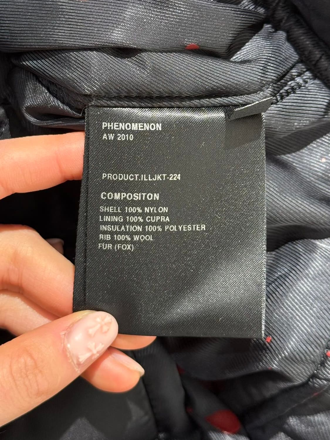 페노메논 10aw 블랙 N3B 플리츠 롱 파카 상품이미지9