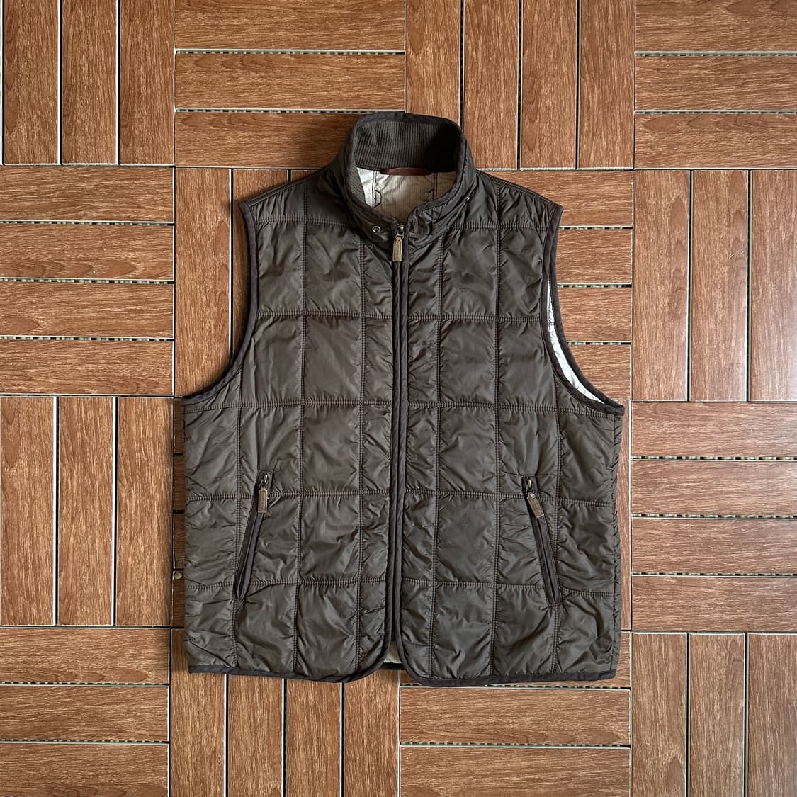 Crocodile thinsulate padded vest  상품이미지1