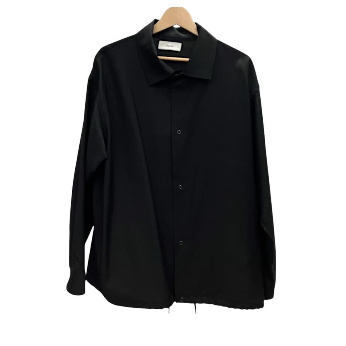 마카웨어 오가닉 모헤어 울 트로피컬 코치 자켓 블랙 상품이미지1