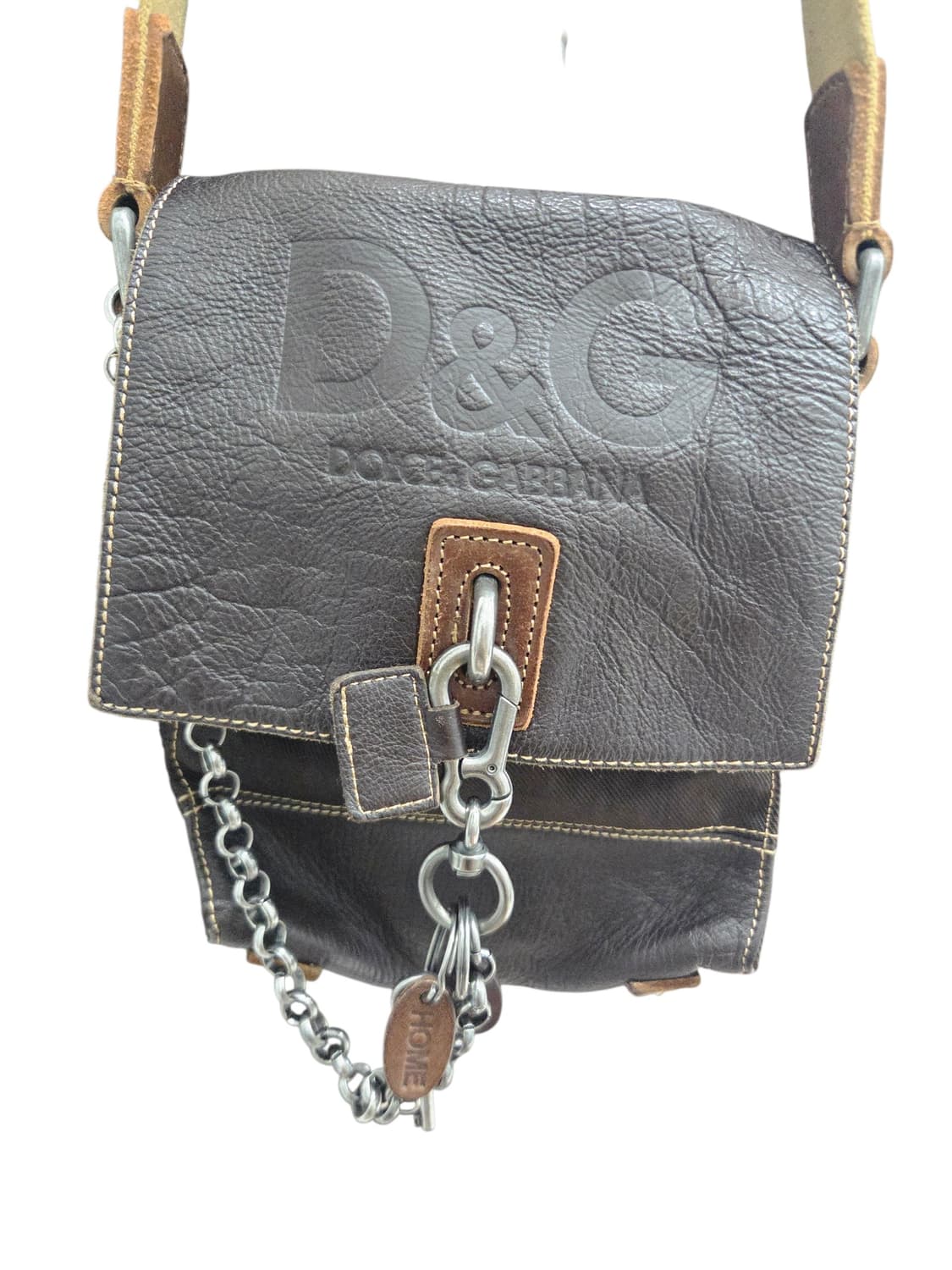 00s D&G 아카이브 로고 체인 슬링백 상품이미지3