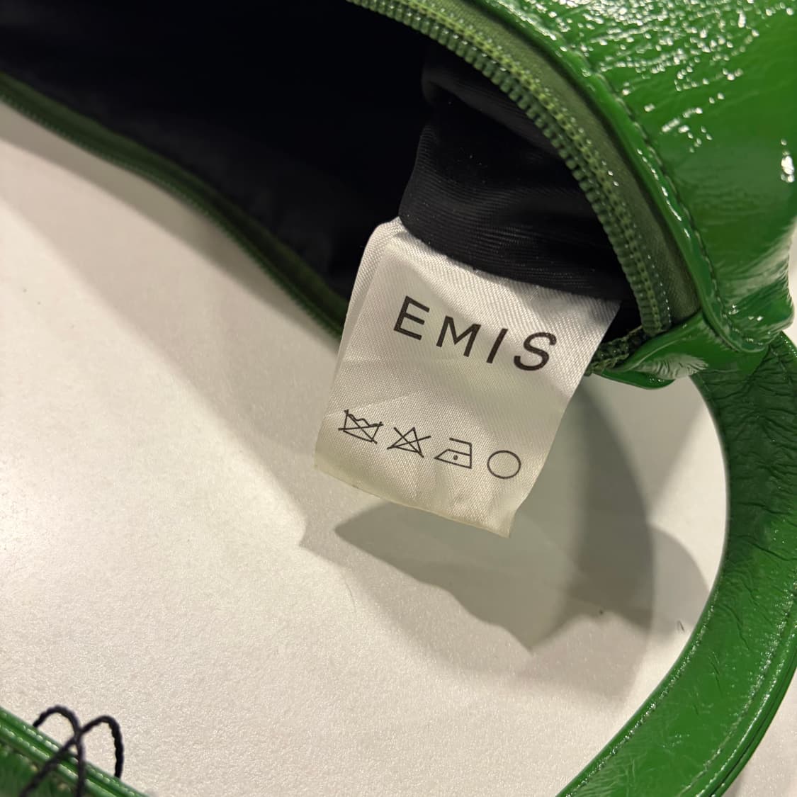 EMIS 이미스 에나멜 숄더백 그린 상품이미지6
