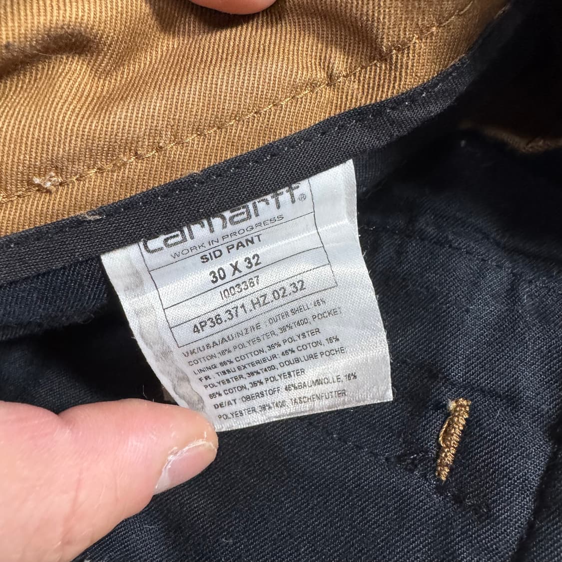 칼하트 Sid pant  브라운 슬림핏  코튼 팬츠  30 상품이미지4