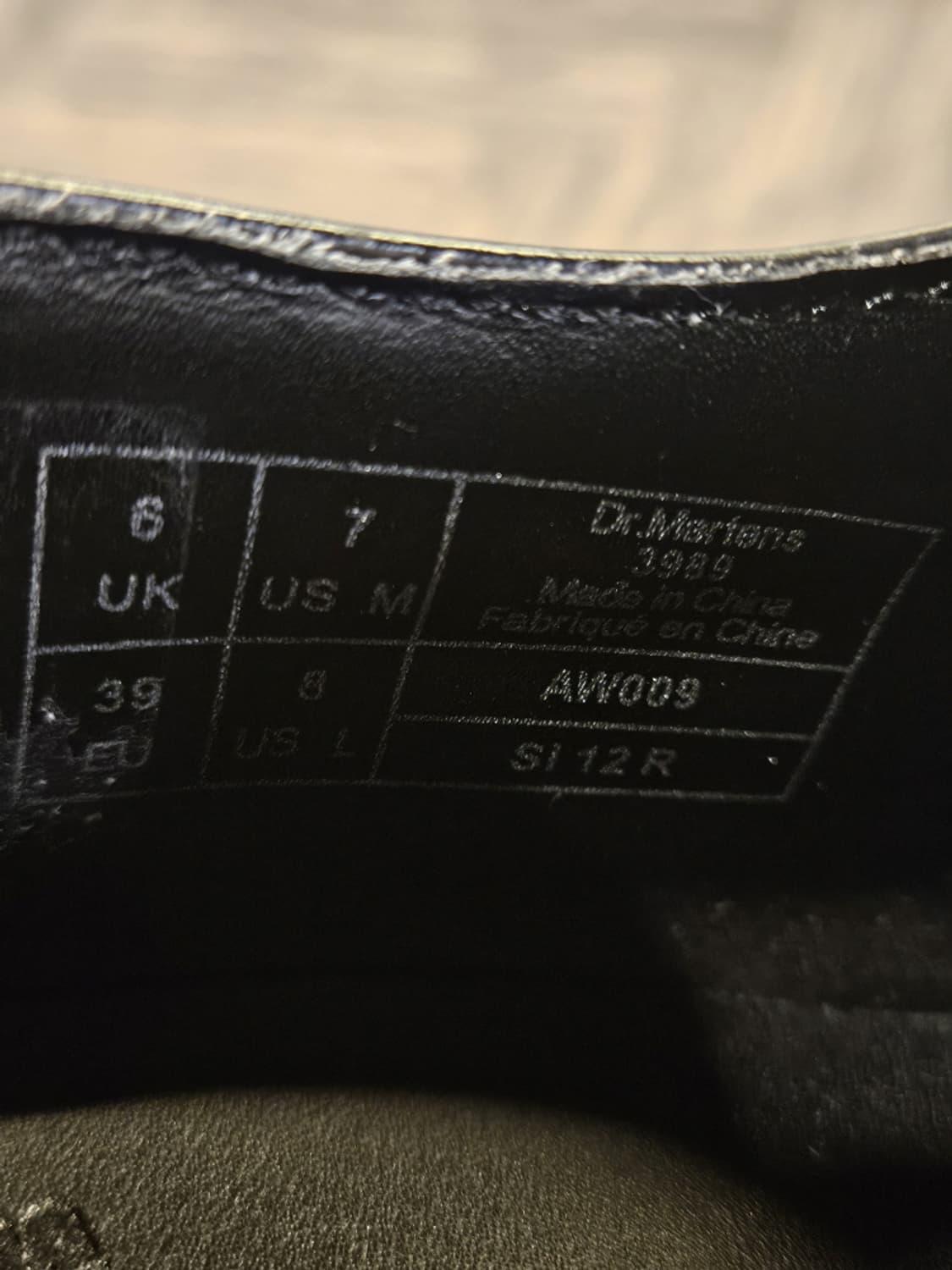 닥터마틴 3989 브로그 윙팁 슈즈(UK6/245~50MM)/ 10039 상품이미지10