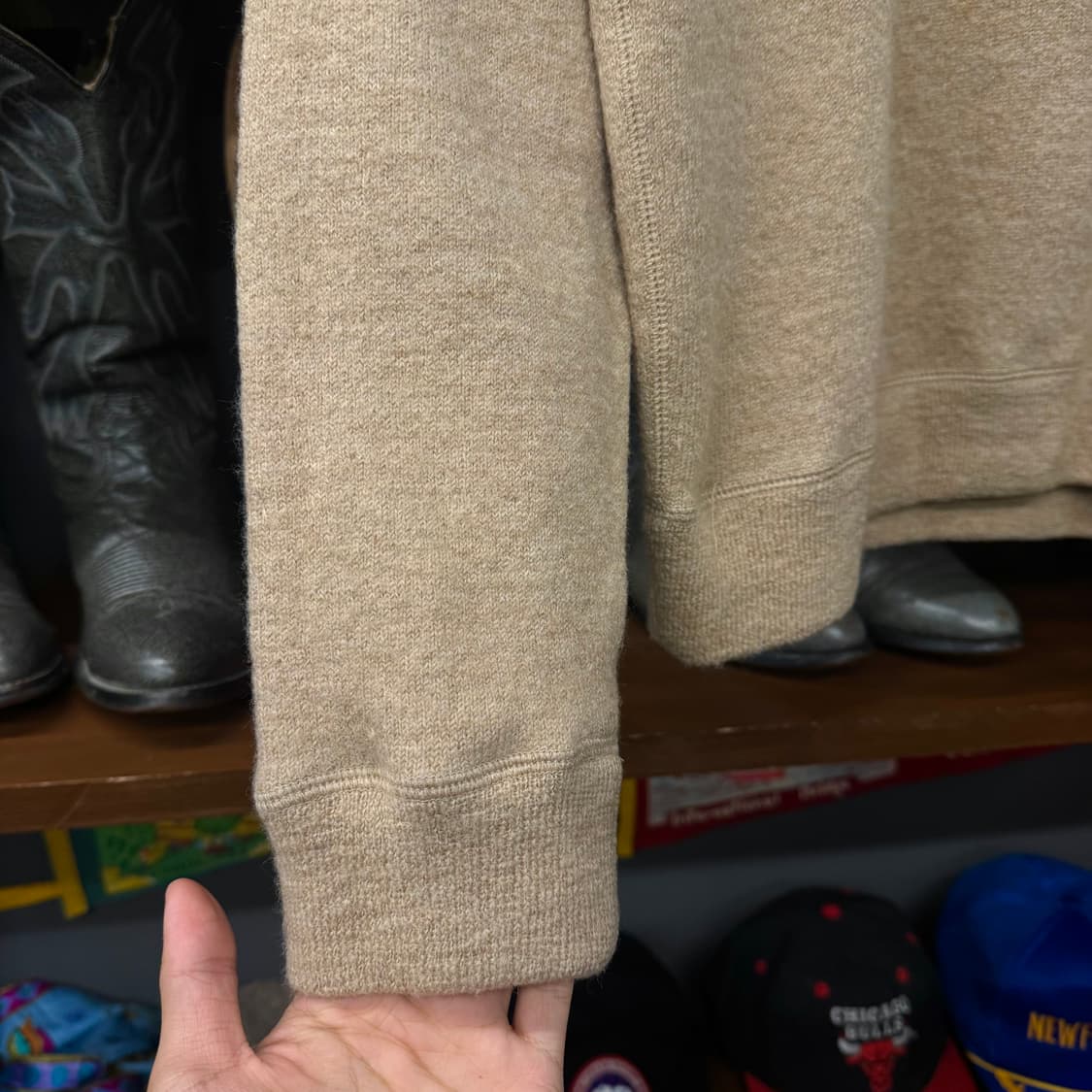 폴로 스포츠 by 랄프로렌 사이드 와펜 패치 솔리드 울 니트 N303 상품이미지5