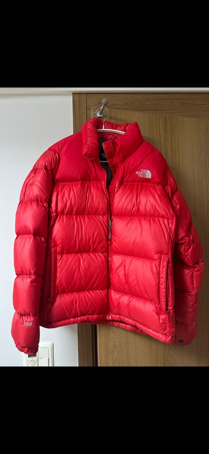 노스페이스 700 눕시 패딩 레드 90 상품이미지1