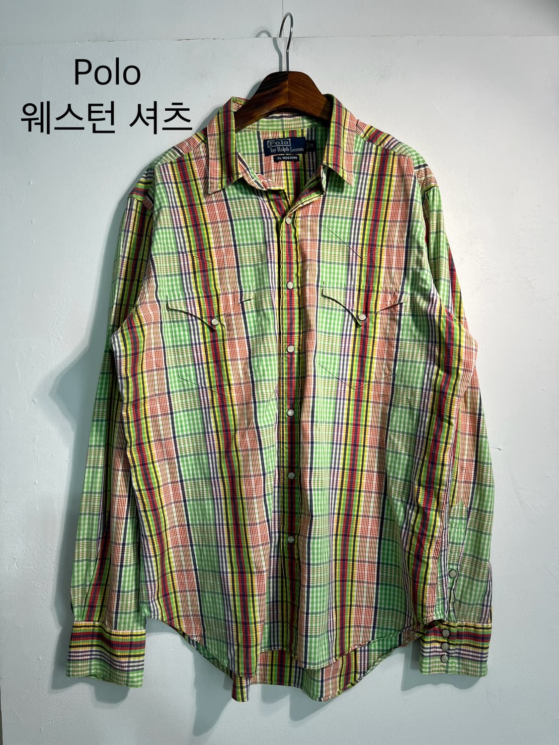 Polo 폴로 랄프로렌 멀티컬러 웨스턴 셔츠 L~ 상품이미지4