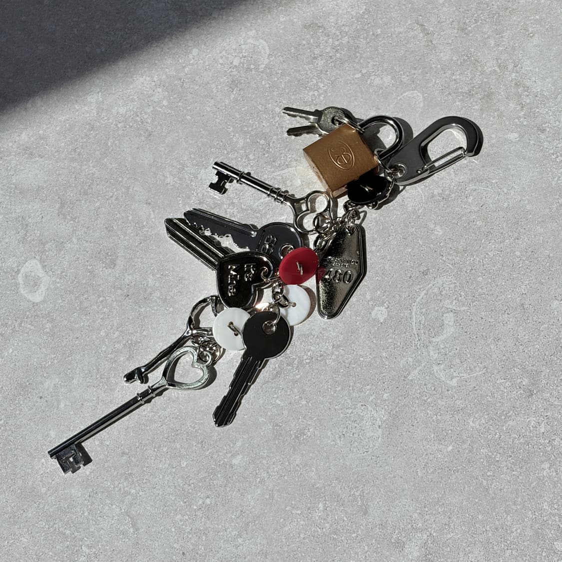 Oribell 멀티 열쇠 컬러 버튼 키링 열쇠고리 상품이미지3