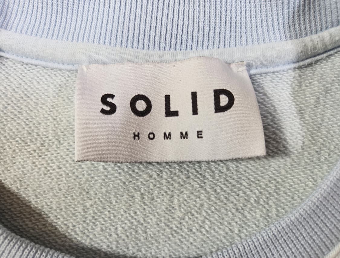 솔리드 옴므 백로고 크루넥 스웻셔츠 맨투맨 상품이미지6