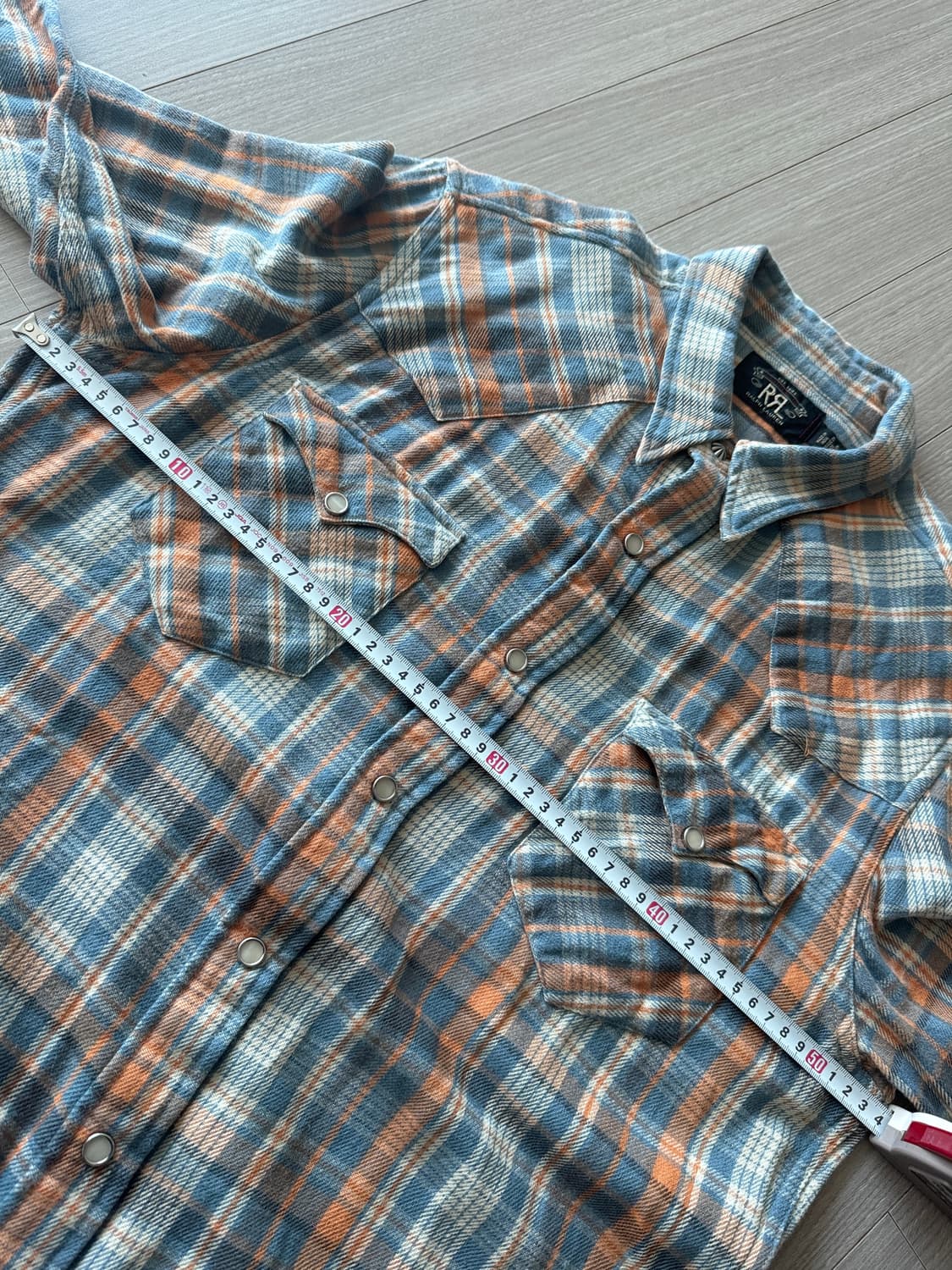 rrl 더블알엘 웨스턴 체크 셔츠 m 상품이미지7
