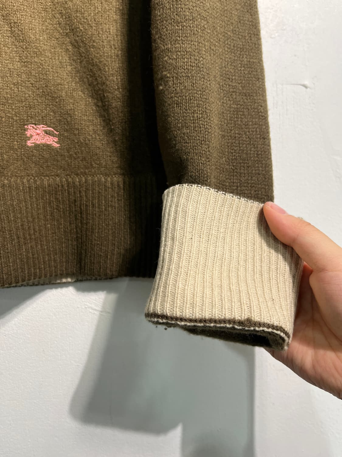Burberry 버버리 로고 울 100% 니트 38 상품이미지6