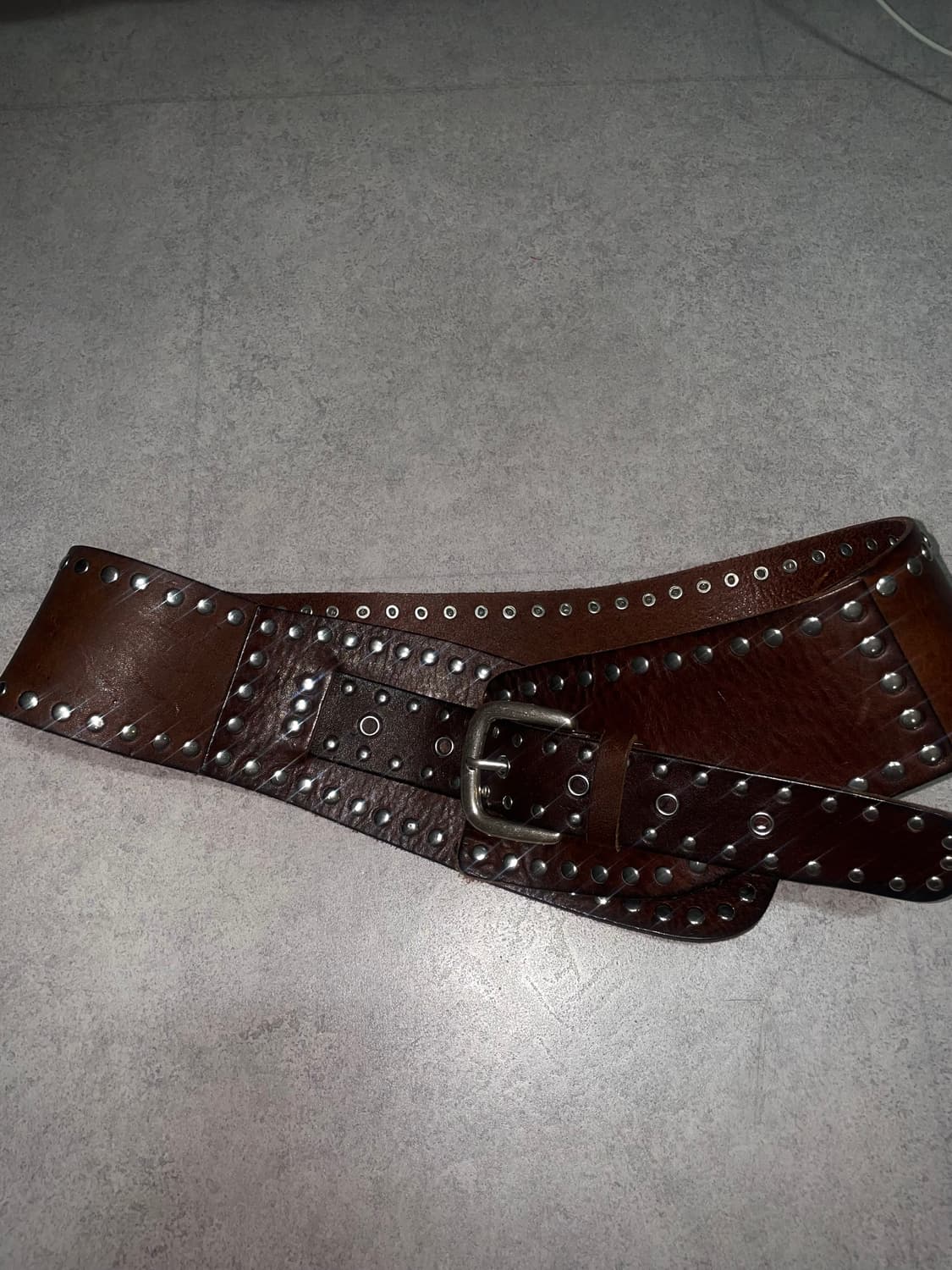 자라 빈티지 스타일 스터드 와이드 벨트 상품이미지2