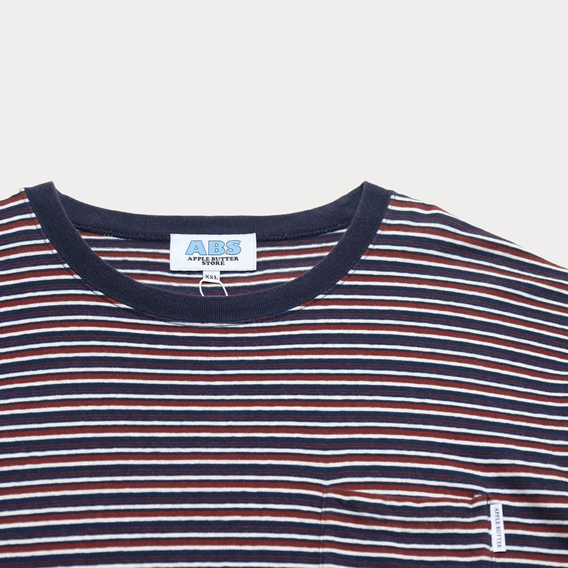 APPLE BUTTER STORE stripe pocket T  상품이미지2