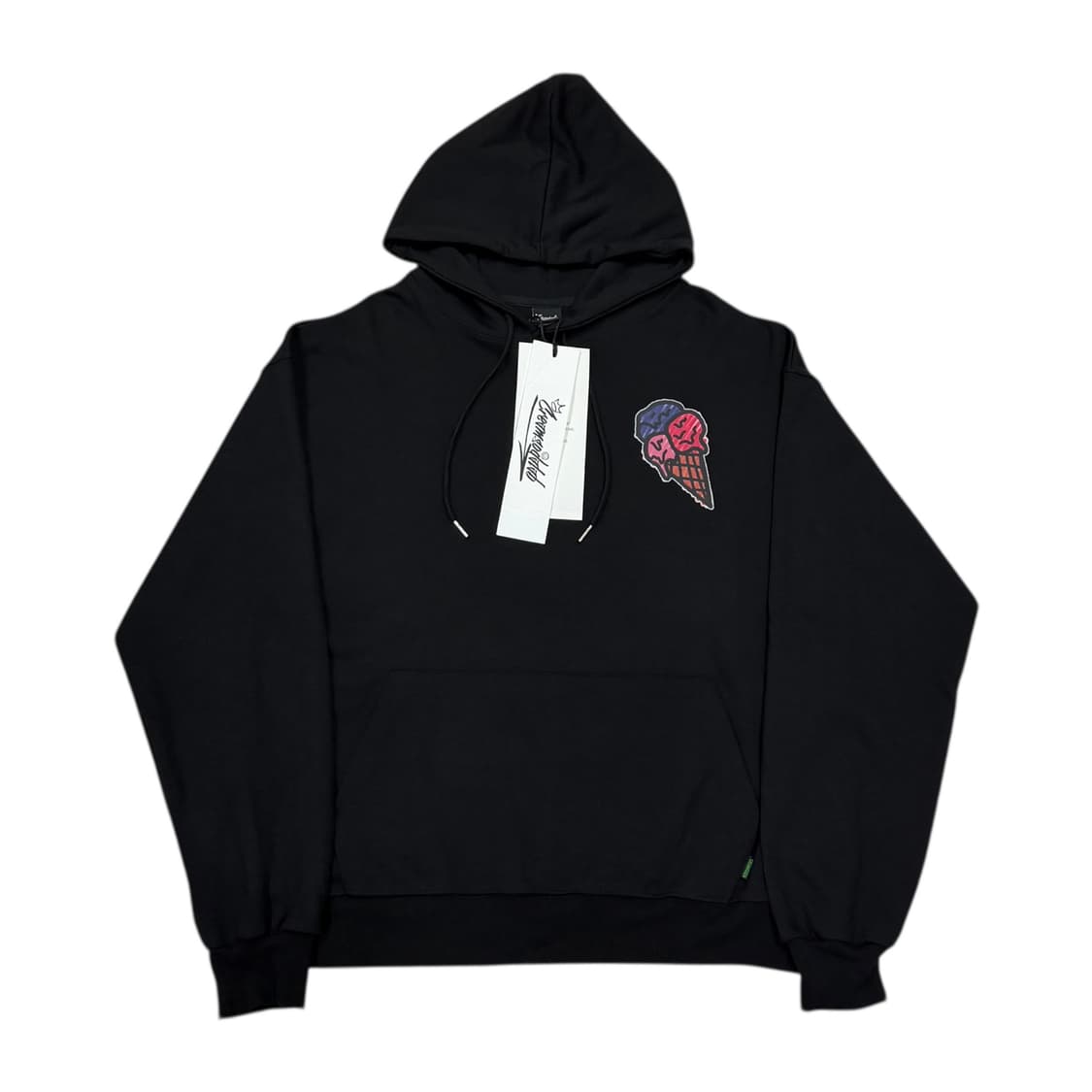 크림소다랩 아이스크림 후드티 블랙 2 상품이미지1