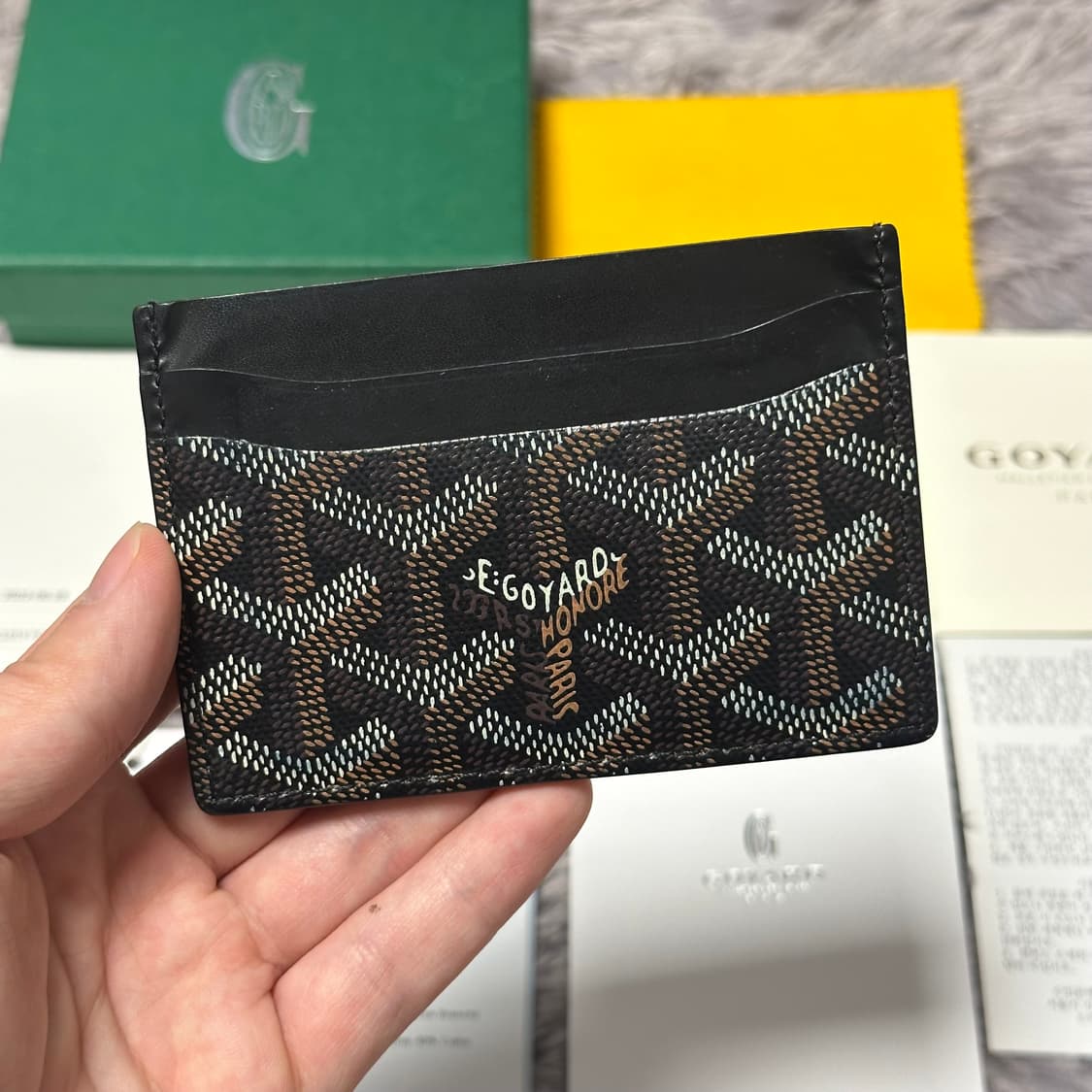 [풀구성] 고야드 생쉴피스 카드지갑 블랙 상품이미지1