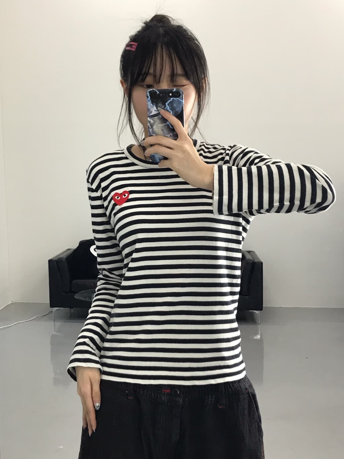 Comme Des Garcons Striped Long Sleeve 상품이미지2