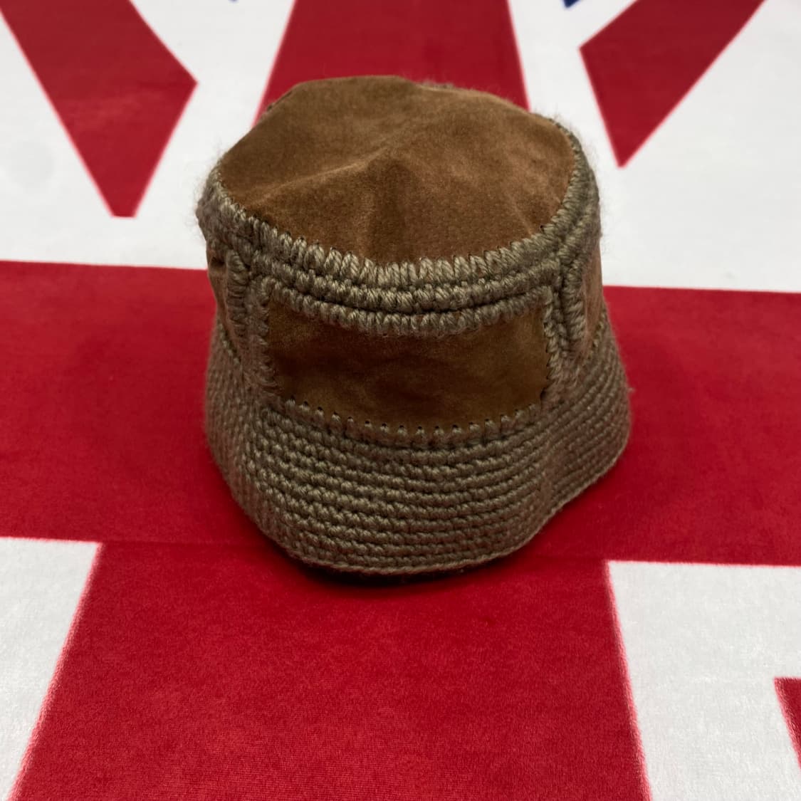 빈티지 니트 스웨이드 버킷햇 여성 Free  상품이미지2