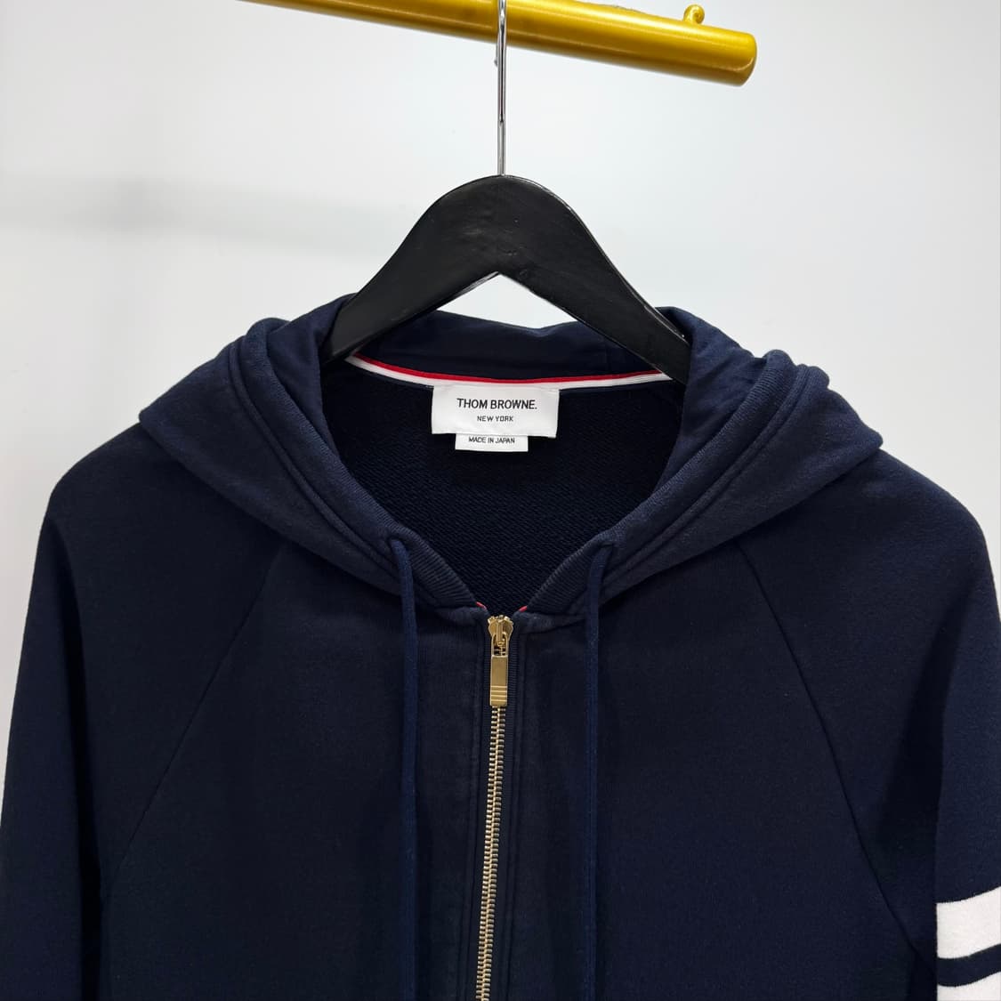 [3사이즈] 톰브라운 사선완장 후드집업 네이비 (MJT022H) 상품이미지5