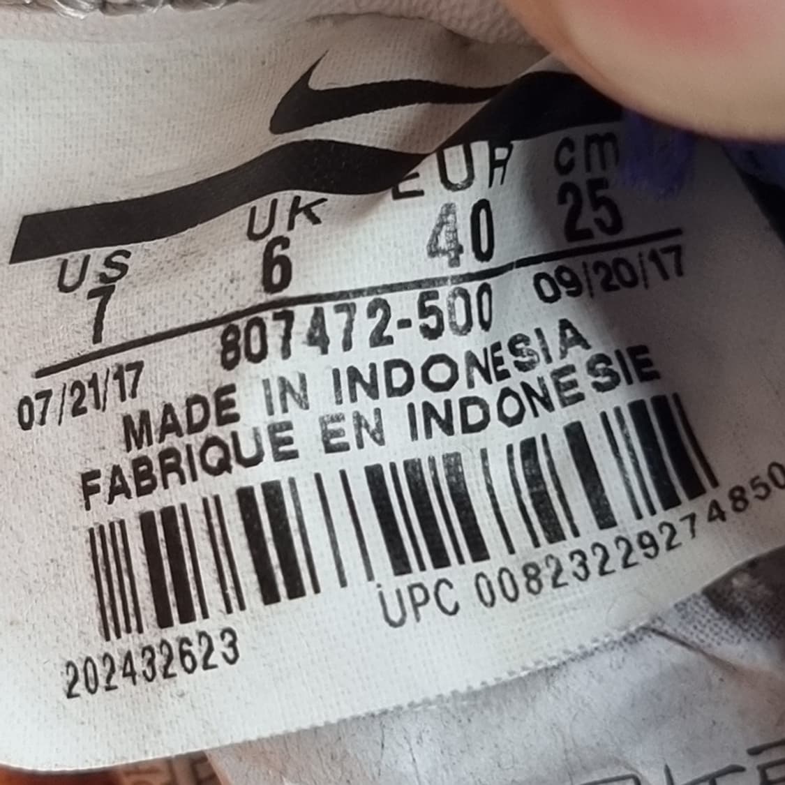 나이키 코르테즈 나일론 운동화250  상품이미지6