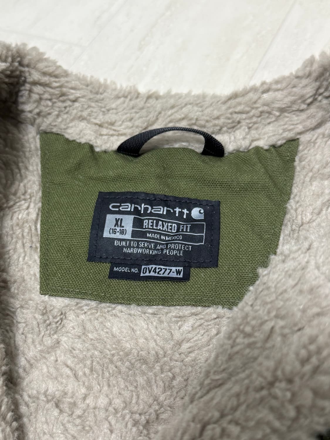 빈티지 칼하트 쉐르파 베스트 모스그린 /XL 상품이미지3