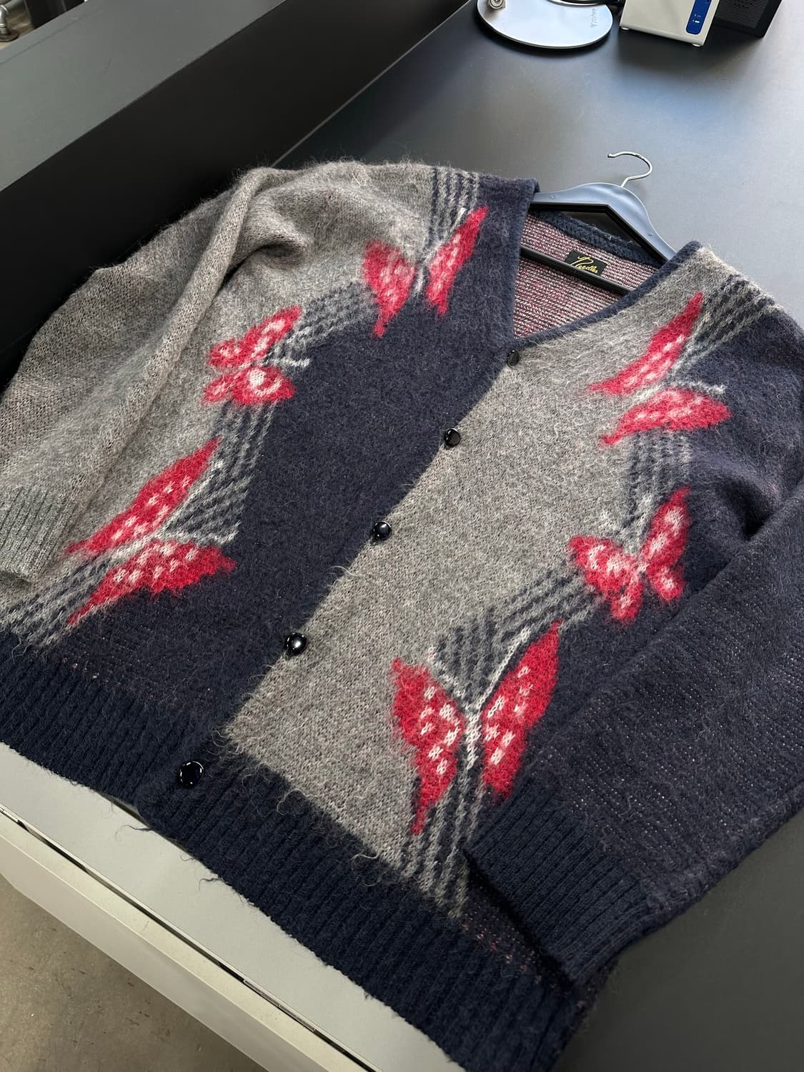 니들스 빠삐용 버터플라이 모헤어 가디건 상품이미지5