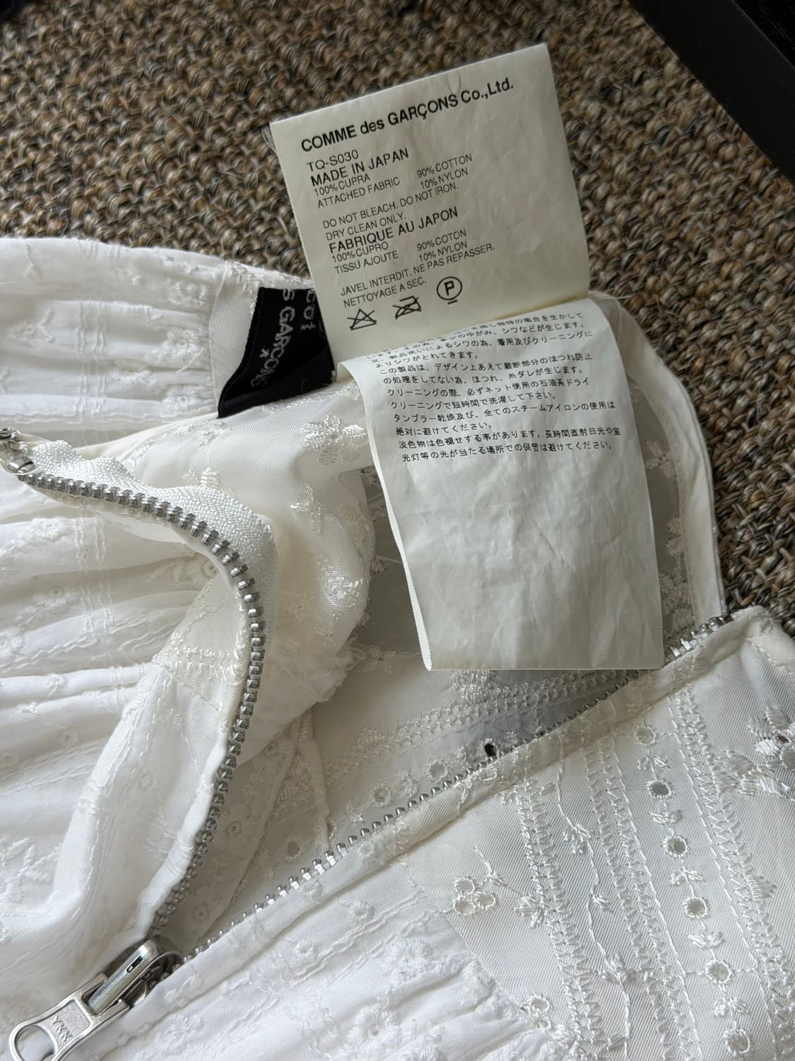 Comme des tricot broderie midi skirt 상품이미지8