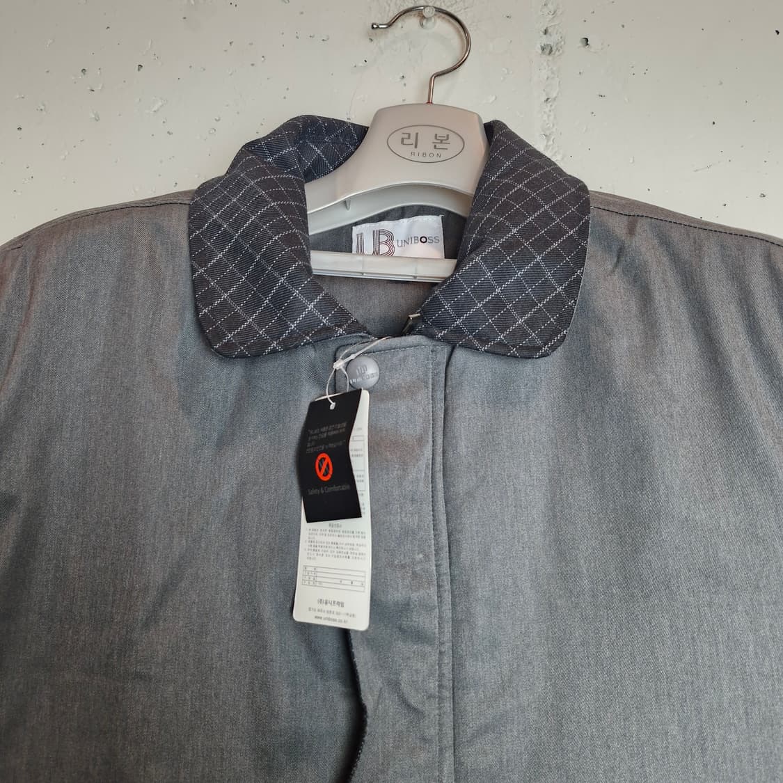 작업복 회색 블루종 봄버 자켓 새상품 상품이미지2