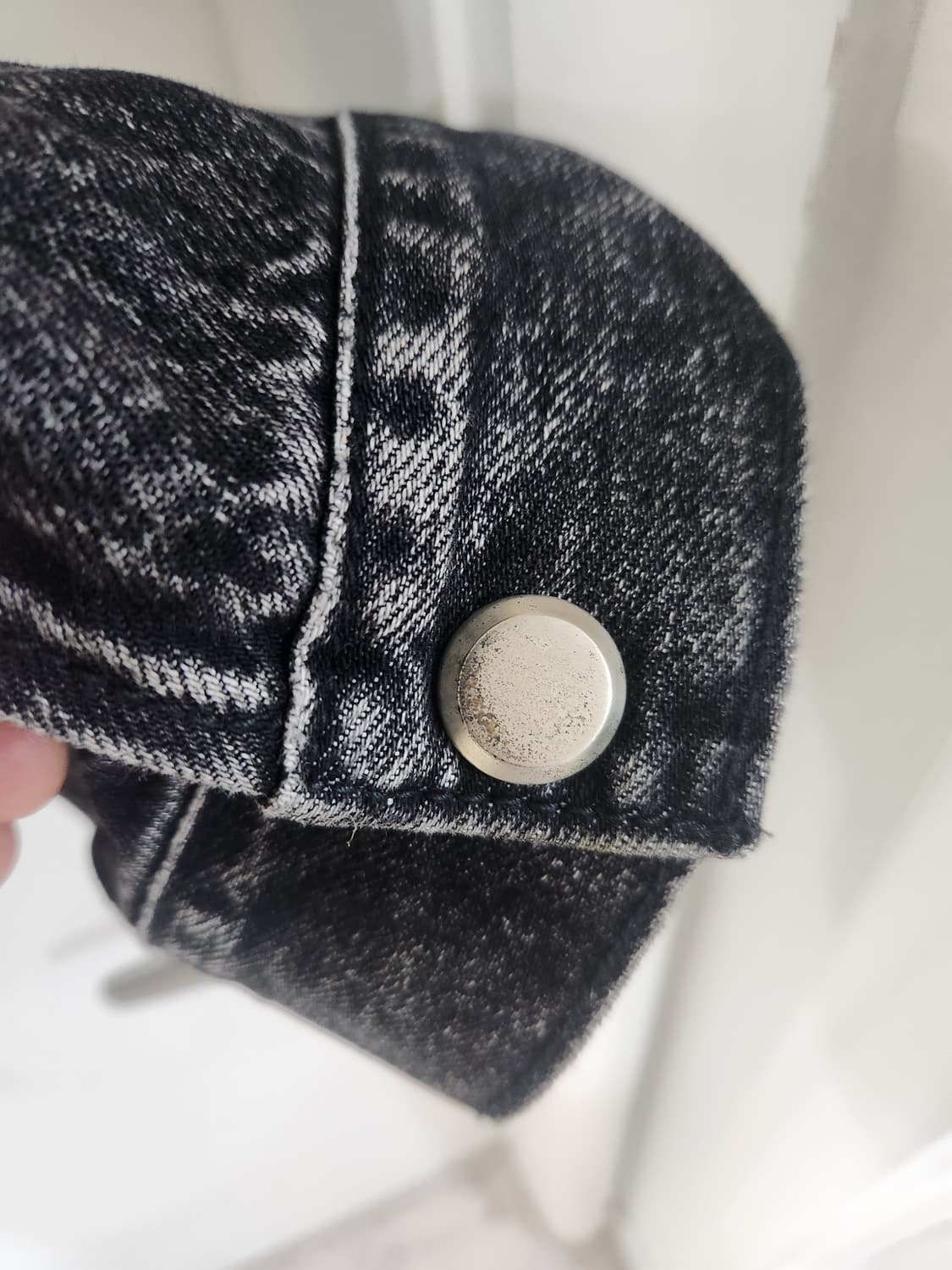 %새제품% 메종미네드 데님 라이더 자켓 L블랙 워싱 자켓 상품이미지6