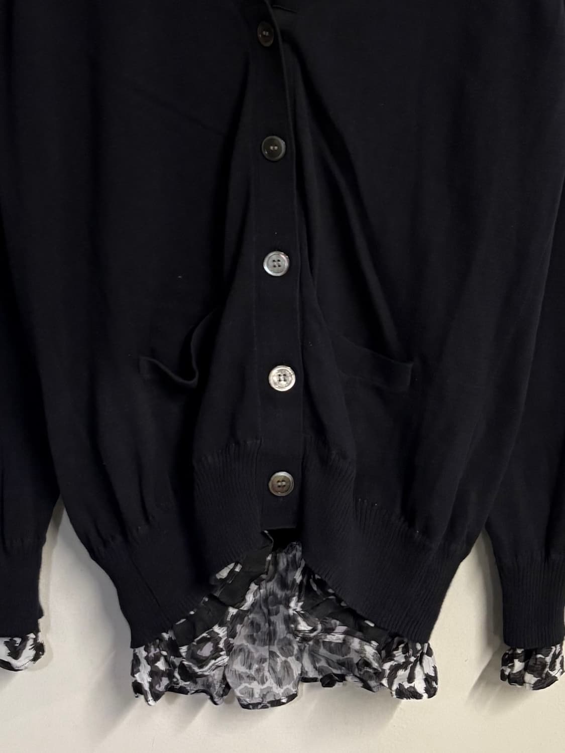 SACAI leopard layered cardigan  상품이미지3