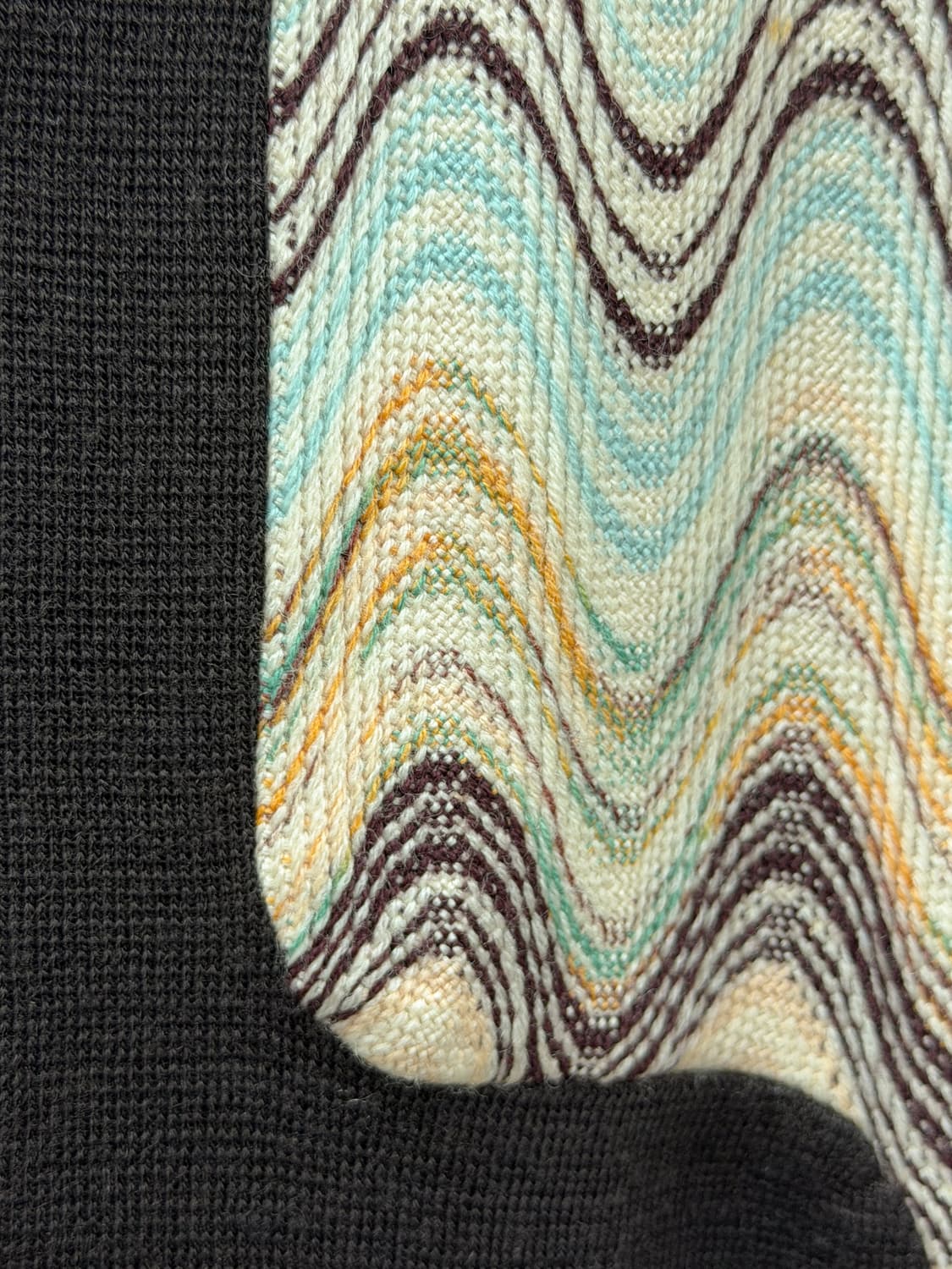 미쏘니 패턴 울 코트 상품이미지7