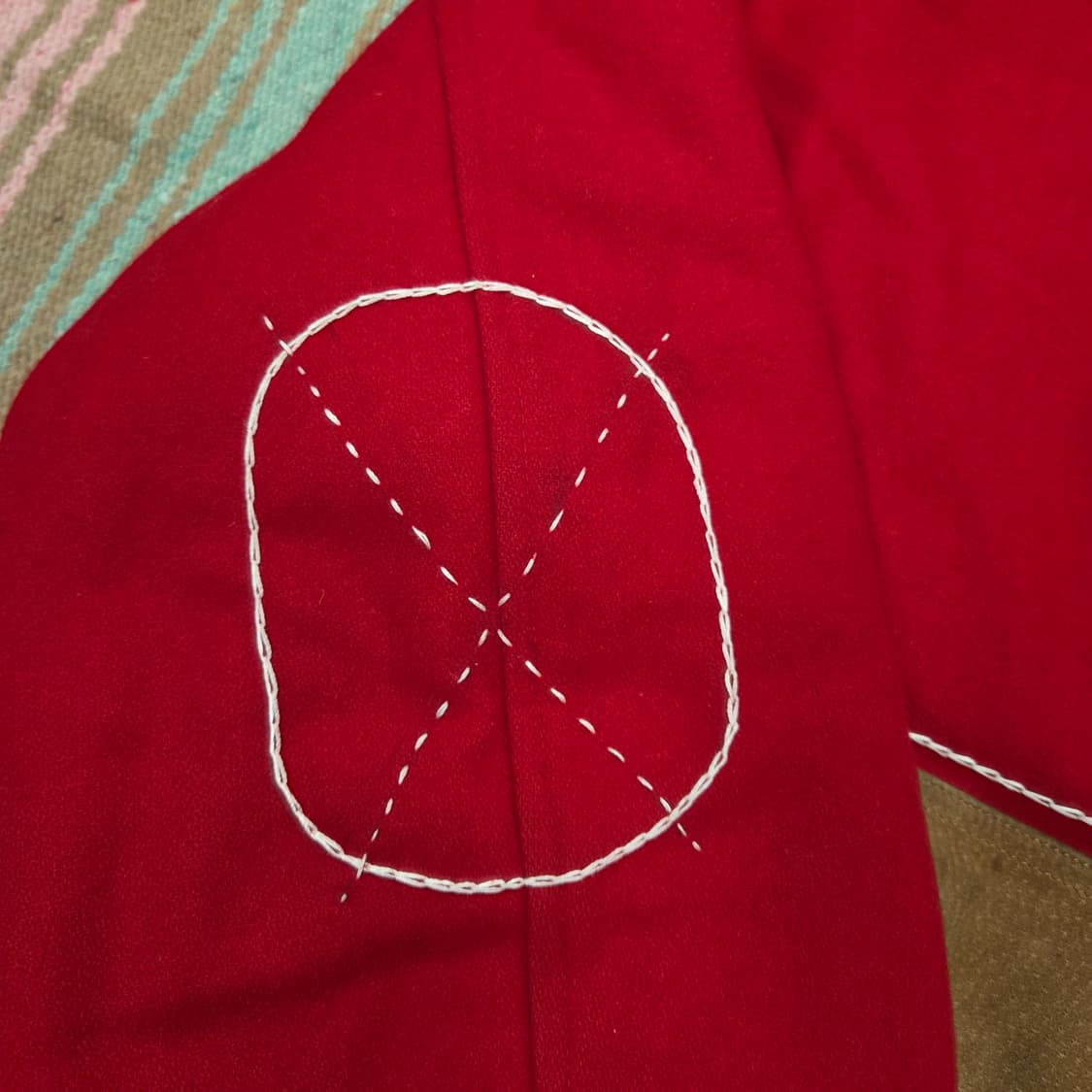 아플리케 패치워크 봄버자켓 상품이미지6