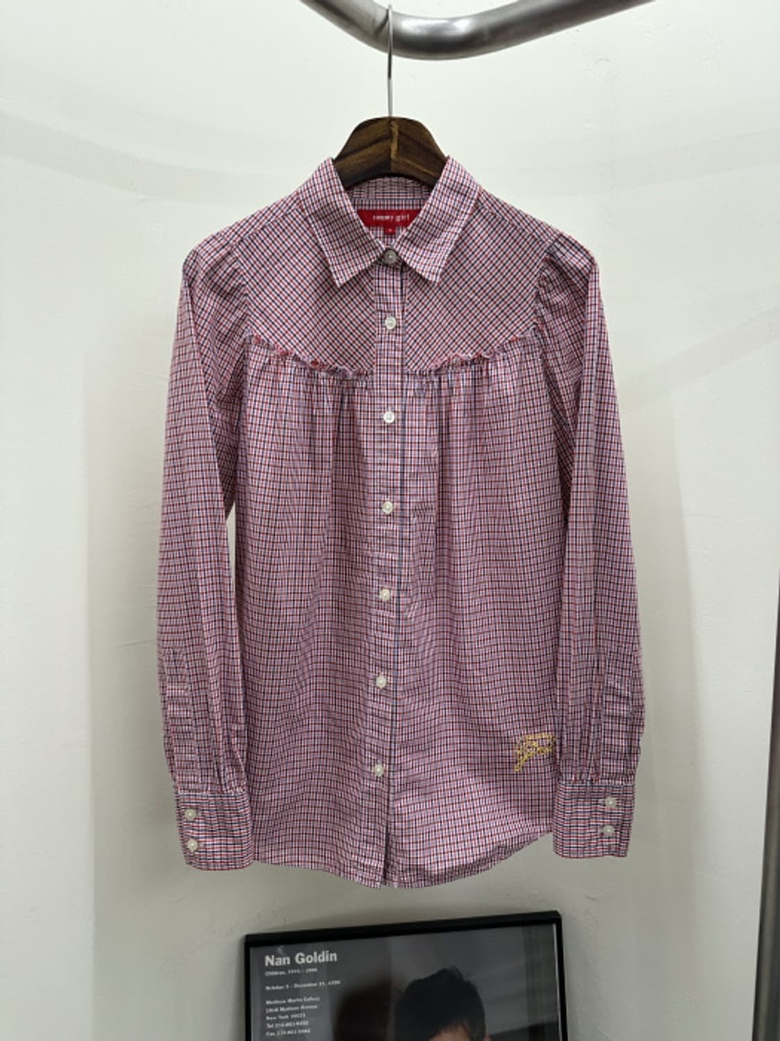 Tommy girl 셔링 컷오프 셔츠 (L) 상품이미지1