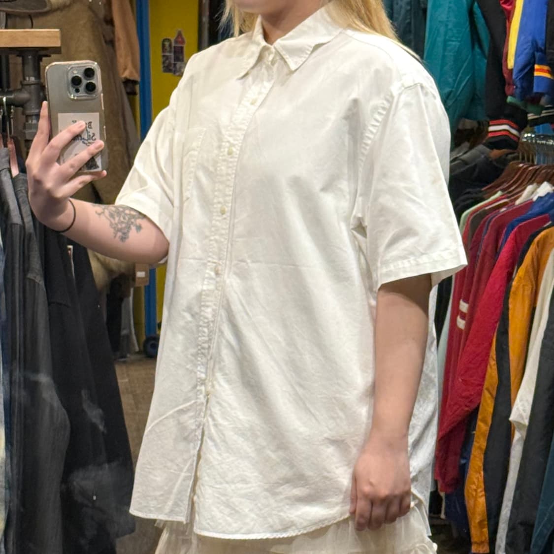 [HI] 폴로 랄프로렌 반팔 셔츠 화이트 상품이미지4