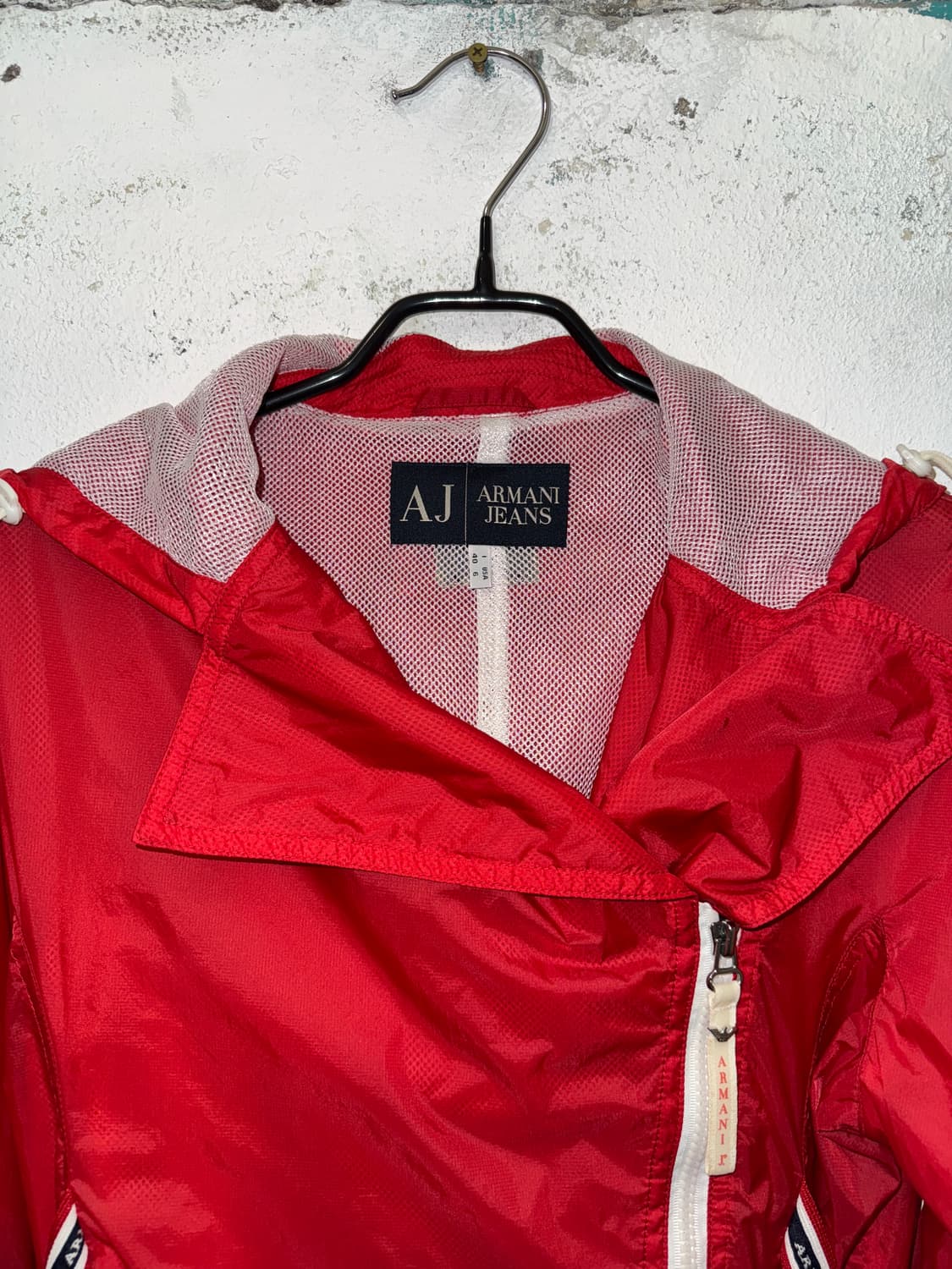 아르마니 진스 레드 바람막이 자켓 상품이미지2