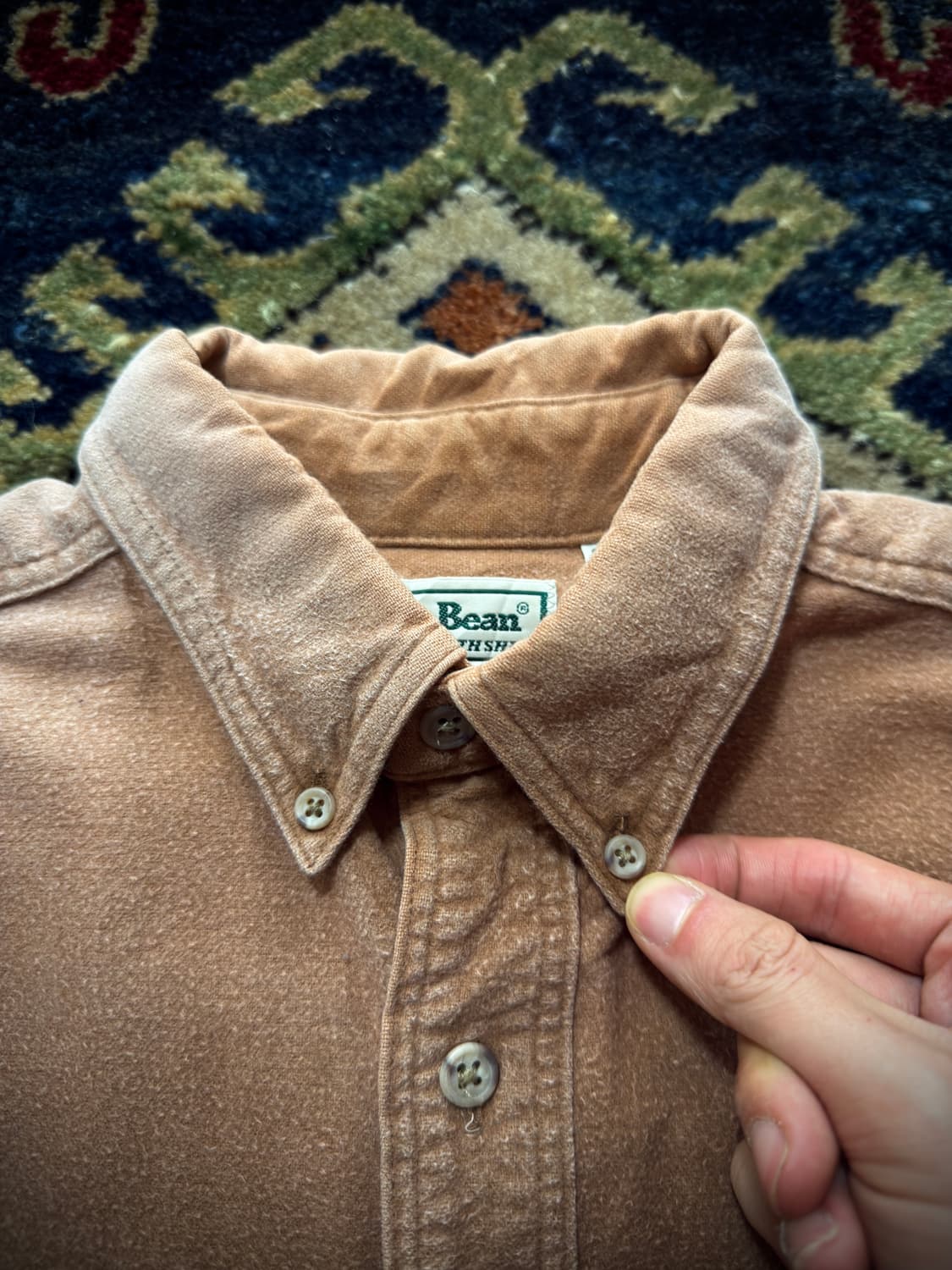 80s L.L.Bean USA Faded CHAMOIS Shirt 상품이미지6