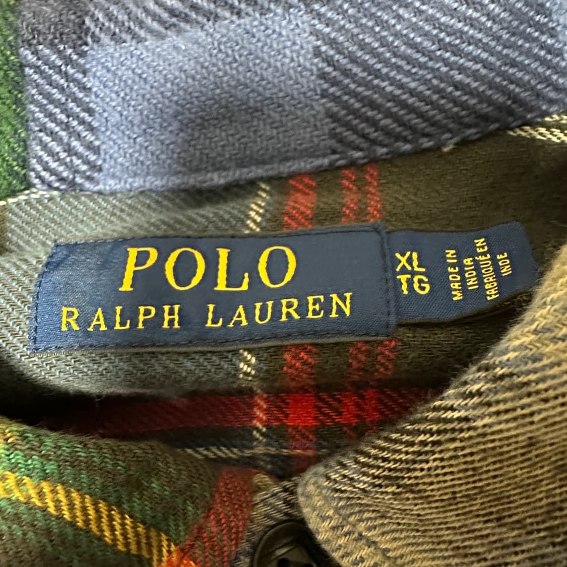 POLO RALPH LAUREN patchwork heavy shirt 상품이미지3