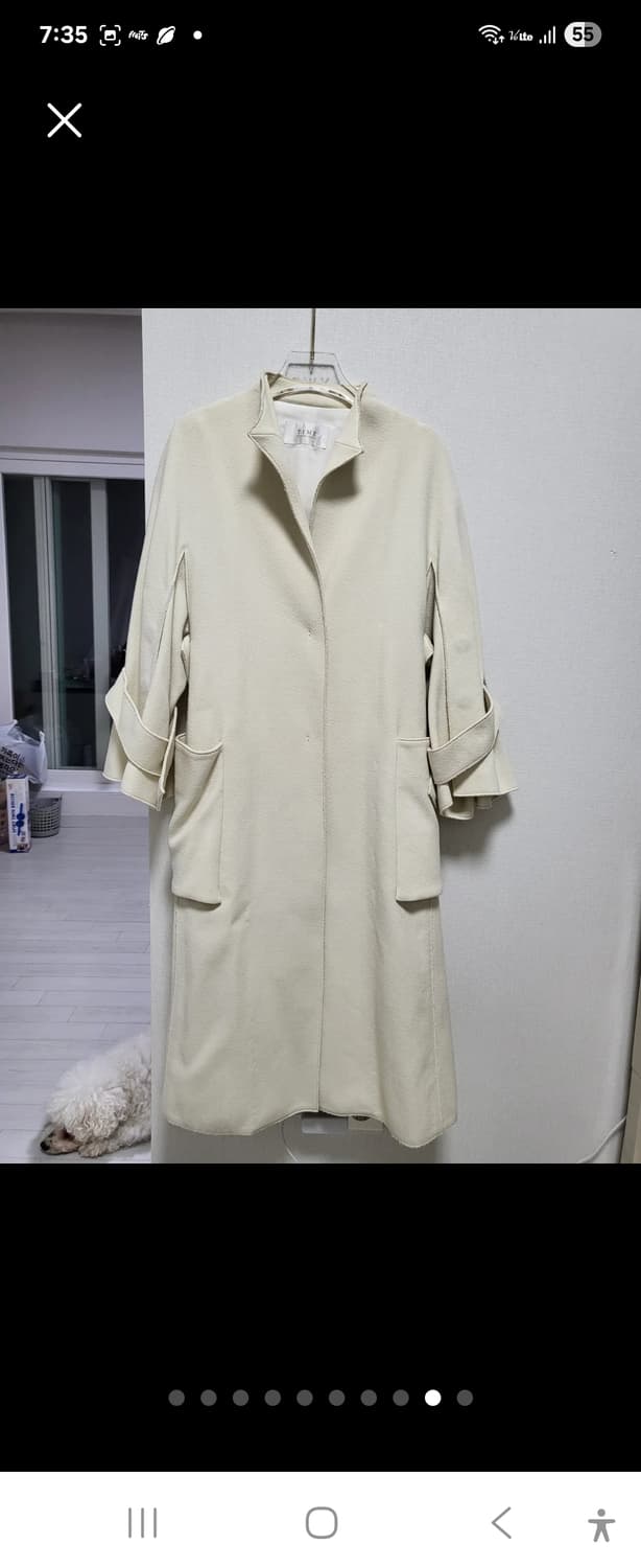 TIME 아이보리 코트 F사이즈 상품이미지9