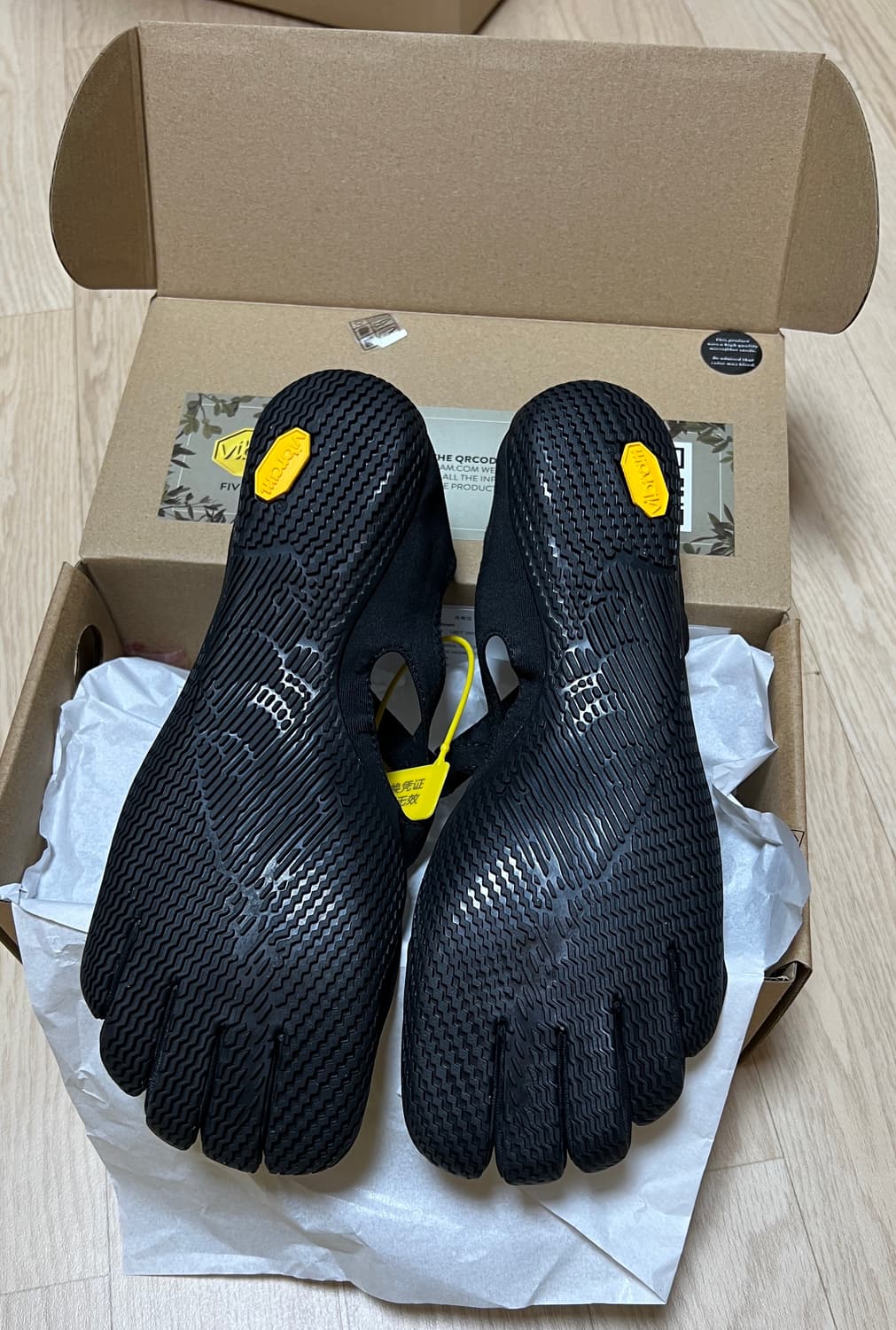 비브람파이브핑거스 브이소울 블랙 V-SOUL EU40 상품이미지2