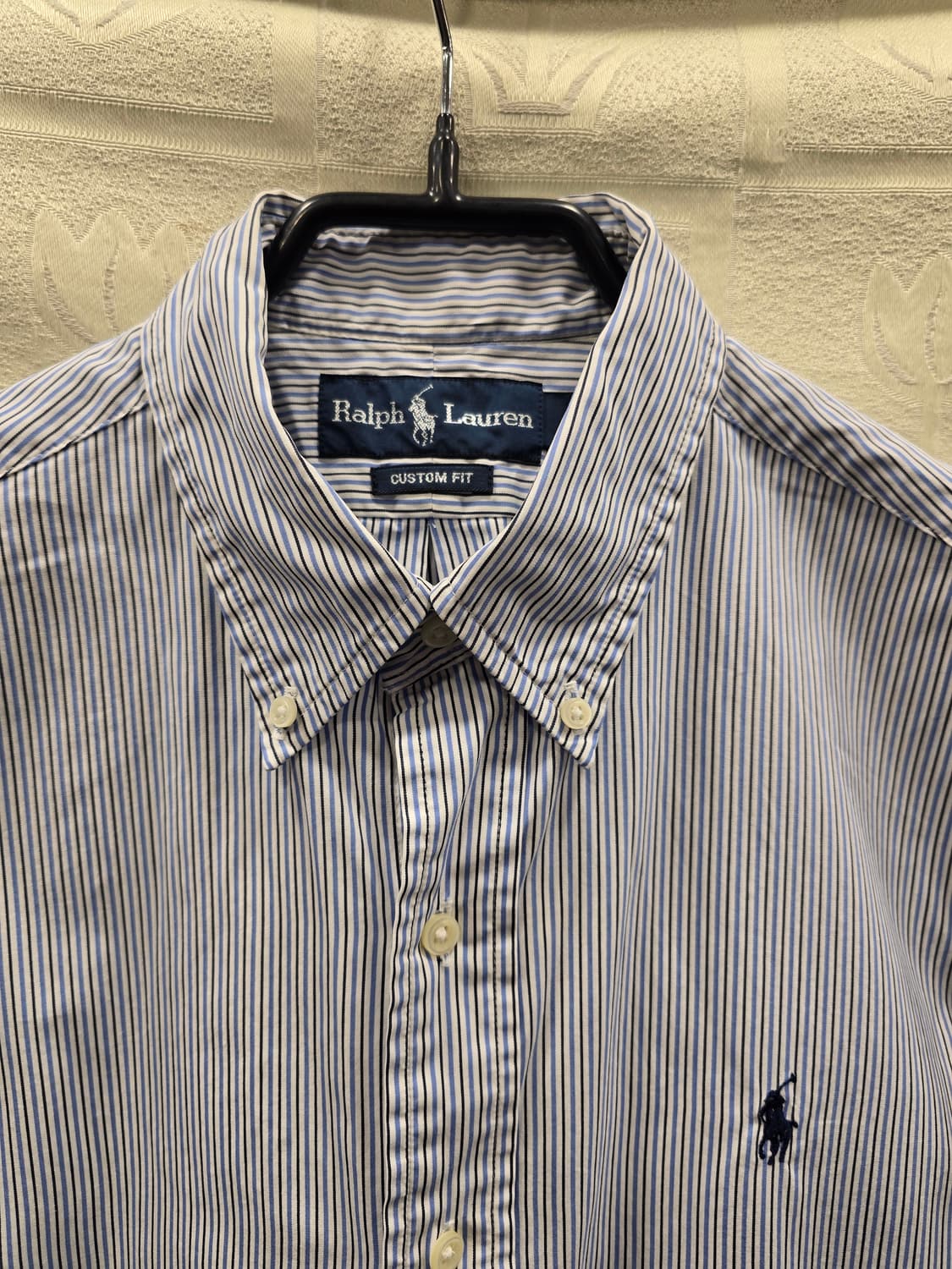 랄프로렌 커스텀핏 스트라이프 반팔 셔츠 M(95) 상품이미지2