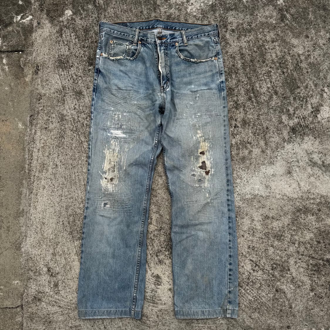 [35] 리바이스 505 누빔 커스텀 데님 팬츠 상품이미지1