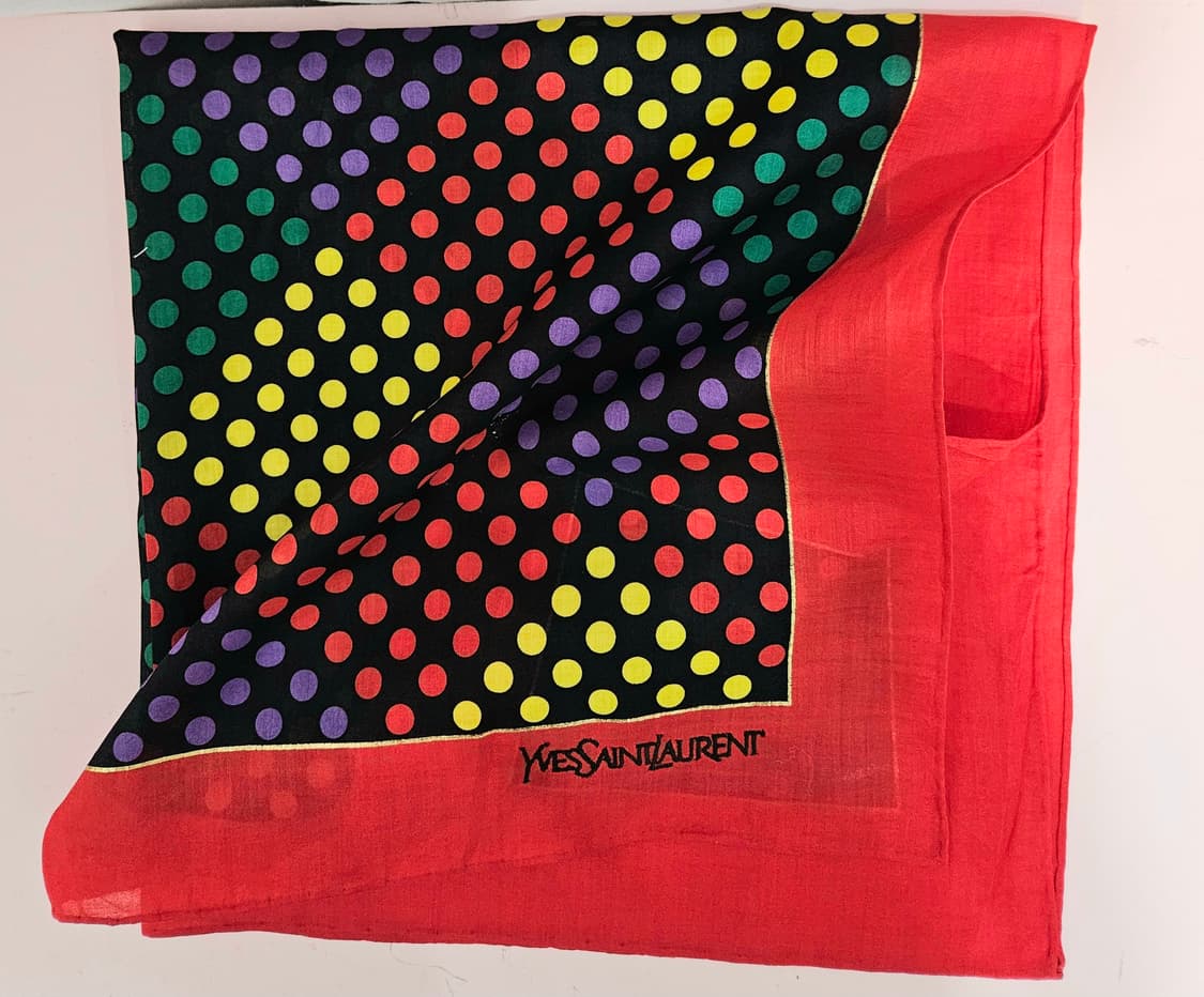 입생로랑(YSL) 멀티 도트 코튼 손수건 상품이미지3