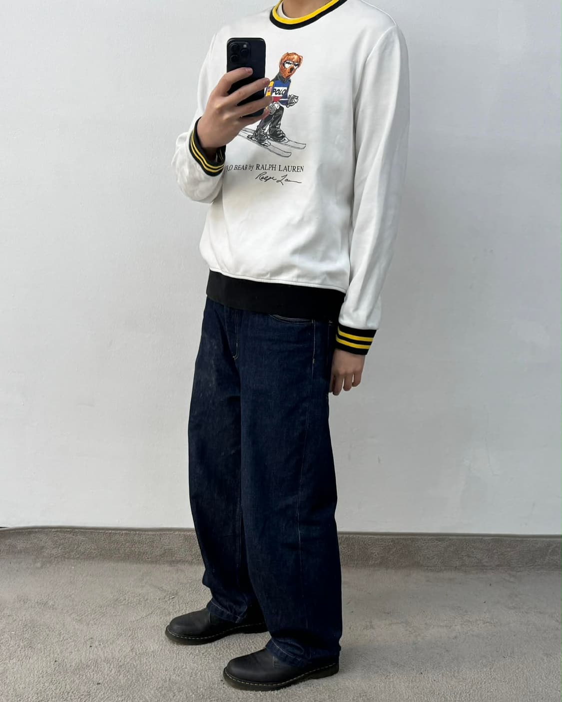 [L] 폴로 랄프로렌 스키 베어 컬러 블록 스웻 셔츠 맨투맨 상품이미지1