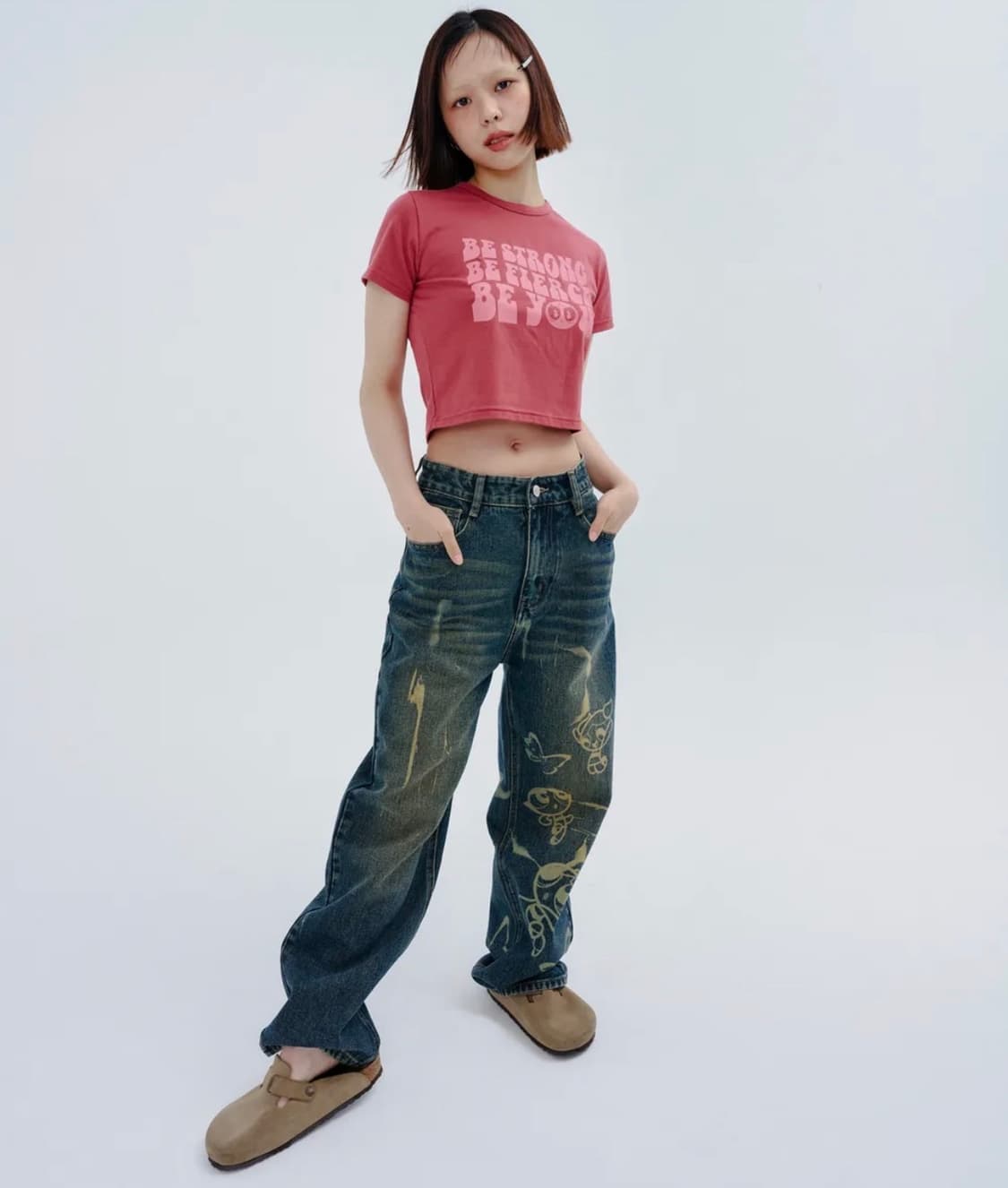 [PPG X FANCY] 퓨리티 와이드 데님 팬츠 상품이미지5