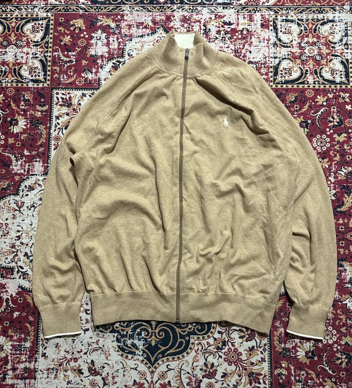 폴로 니트 집업 상품이미지1