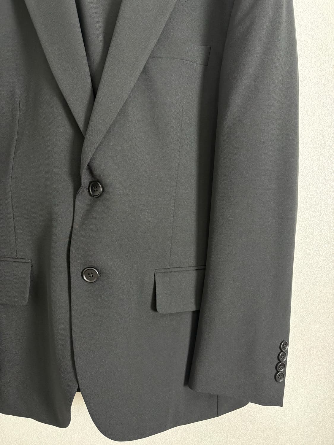 예일 아이비 수트 와이드핏 블랙 XL 상품이미지3