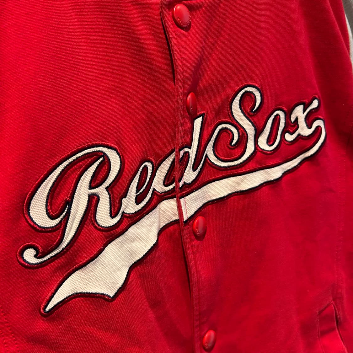 MLB Red Sox Cotton Jersey Jacket 상품이미지3