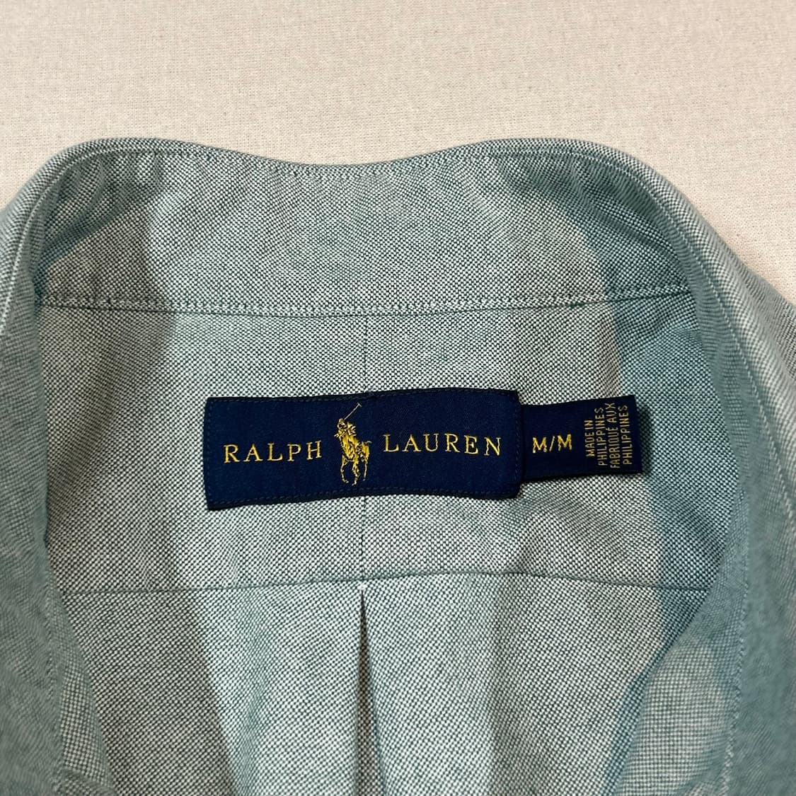 M) 폴로 랄프로렌 옥스포드 셔츠 민트 그린 상품이미지6
